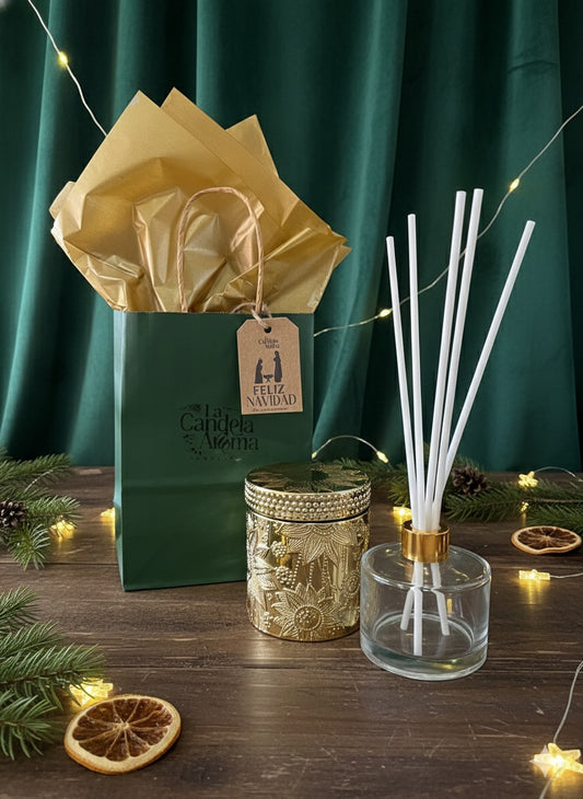 Set “Luz Dorada de Navidad” – Edición Luxury