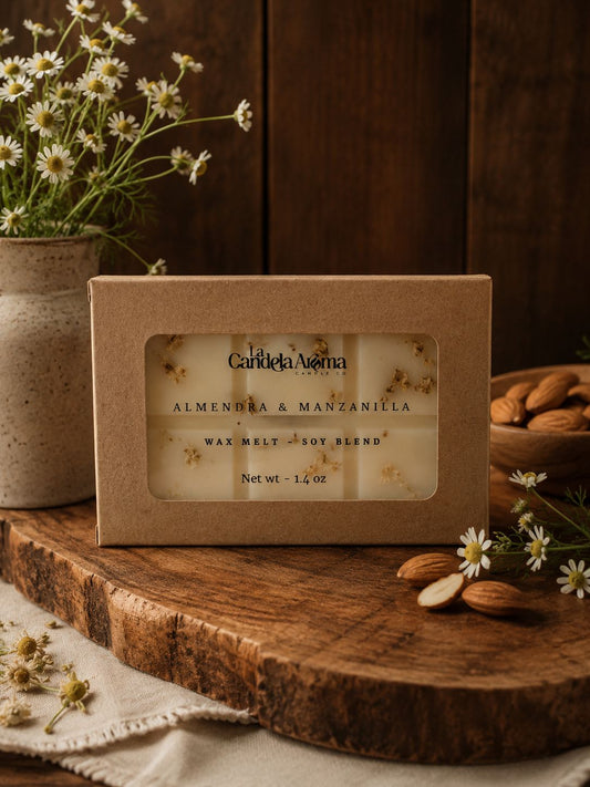 Aromas de Almendra y Manzanilla — Wax Melt Artesanal